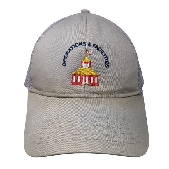 Operations & Facilities Snapback Trucker Hat Gray OS Adjustable Cap America - Picture 1 of 9